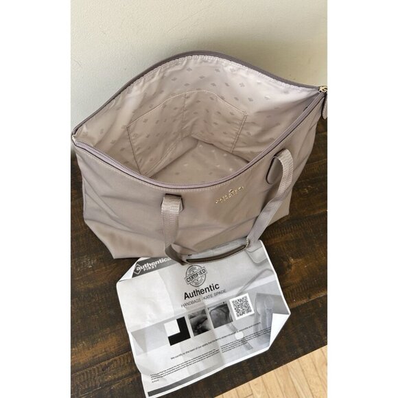 Kate Spade Kitt Large Nylon Tote Bag Nimbus Grey Gray Purse $299 MSRP - Picture 10 of 11